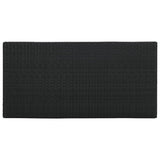 NNEVL Bar Table with Storage Rack Black 120x60x110 cm Poly Rattan