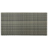 NNEVL Bar Table with Storage Rack Grey 120x60x110 cm Poly Rattan