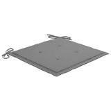 NNEVL Garden Chair Cushions 6 pcs Grey 40x40x3 cm Fabric