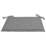 NNEVL Garden Chair Cushions 6 pcs Grey 40x40x3 cm Fabric