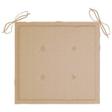 NNEVL Garden Chair Cushions 2 pcs Beige 40x40x3 cm Fabric