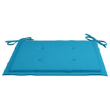 NNEVL Garden Chair Cushions 6 pcs Blue 40x40x3 cm Fabric