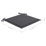 NNEVL Garden Chair Cushions 6 pcs Anthracite 50x50x3 cm Fabric