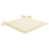 NNEVL Garden Chair Cushions 6 pcs Cream 50x50x3 cm Fabric