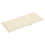 NNEVL Garden Chair Cushions 6 pcs Cream 120x50x3 cm
