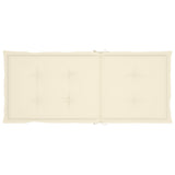 NNEVL Garden Chair Cushions 6 pcs Cream 120x50x3 cm