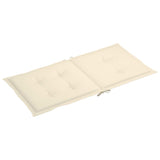 NNEVL Garden Chair Cushions 6 pcs Cream 100x50x3 cm