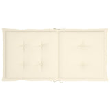 NNEVL Garden Chair Cushions 6 pcs Cream 100x50x3 cm