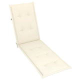 NNEVL Deck Chair Cushion Cream (75+105)x50x3 cm