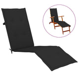 NNEVL Deck Chair Cushion Black (75+105)x50x3 cm