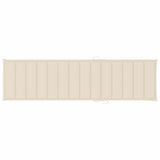 NNEVL Sun Lounger Cushion Cream 200x50x3 cm Fabric
