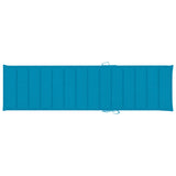 NNEVL Sun Lounger Cushion Blue 200x50x3 cm Fabric