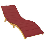 NNEVL Sun Lounger Cushion Wine Red 200x50x3cm Oxford Fabric
