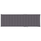 NNEVL Sun Lounger Cushion Anthracite 200x60x3 cm Fabric