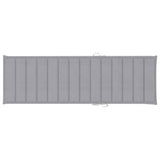 NNEVL Sun Lounger Cushion Grey 200x60x3 cm Fabric