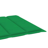 NNEVL Sun Lounger Cushion Green 200x60x3 cm Fabric