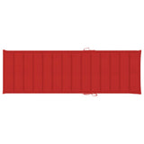 NNEVL Sun Lounger Cushion Red 200x60x3 cm Fabric