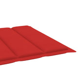 NNEVL Sun Lounger Cushion Red 200x60x3 cm Fabric