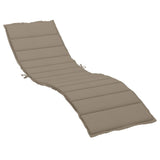 NNEVL Sun Lounger Cushion Taupe 200x60x3cm Oxford Fabric