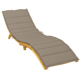 NNEVL Sun Lounger Cushion Taupe 200x60x3cm Oxford Fabric