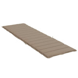 NNEVL Sun Lounger Cushion Taupe 200x60x3cm Oxford Fabric
