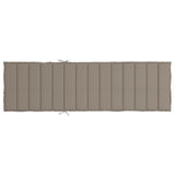 NNEVL Sun Lounger Cushion Taupe 200x60x3cm Oxford Fabric