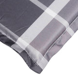 NNEVL Sun Lounger Cushion Grey Check Pattern 200x60x3cm Oxford Fabric