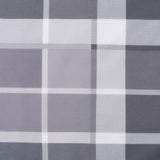 NNEVL Sun Lounger Cushion Grey Check Pattern 200x60x3cm Oxford Fabric