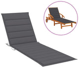 NNEVL Sun Lounger Cushion Anthracite 200x70x3 cm Fabric