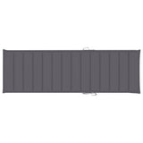 NNEVL Sun Lounger Cushion Anthracite 200x70x3 cm Fabric