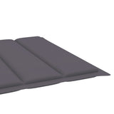 NNEVL Sun Lounger Cushion Anthracite 200x70x3 cm Fabric