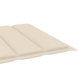 NNEVL Sun Lounger Cushion Cream 200x70x3 cm Fabric