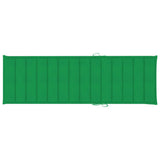 NNEVL Sun Lounger Cushion Green 200x70x3 cm Fabric