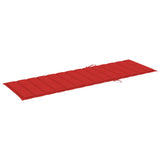 NNEVL Sun Lounger Cushion Red 200x70x3 cm Fabric