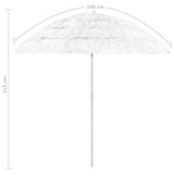 NNEVL Beach Umbrella White 240 cm