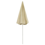 NNEVL Beach Umbrella Sand Yellow 240 cm