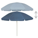NNEVL Beach Umbrella Blue 240 cm