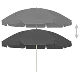 NNEVL Beach Umbrella Anthracite 240 cm
