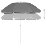 NNEVL Beach Umbrella Anthracite 300 cm