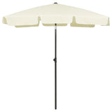 NNEVL Beach Umbrella Sand Yellow 180x120 cm