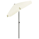 NNEVL Beach Umbrella Sand Yellow 180x120 cm