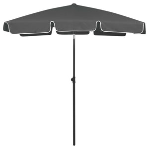 NNEVL Beach Umbrella Anthracite 180x120 cm