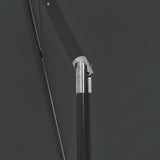NNEVL Beach Umbrella Anthracite 180x120 cm
