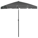 NNEVL Beach Umbrella Anthracite 180x120 cm