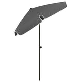 NNEVL Beach Umbrella Anthracite 180x120 cm