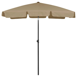 NNEVL Beach Umbrella Taupe 180x120 cm