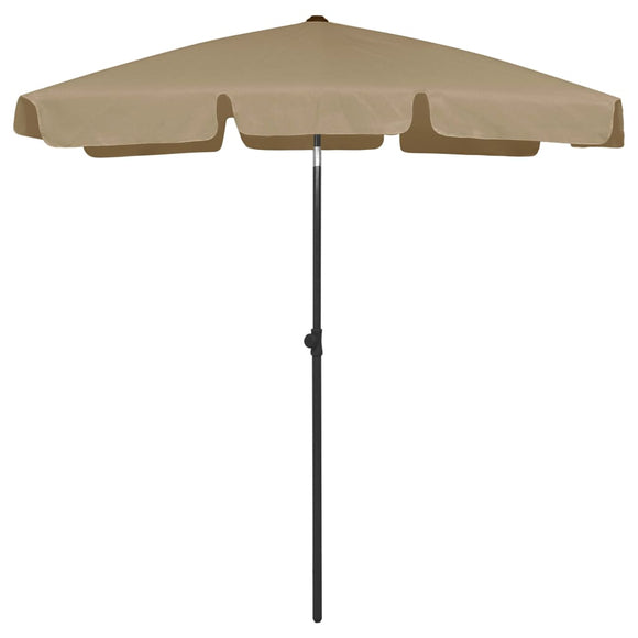 NNEVL Beach Umbrella Taupe 180x120 cm