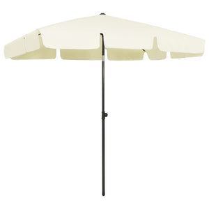 NNEVL Beach Umbrella Sand Yellow 200x125 cm