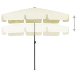 NNEVL Beach Umbrella Sand Yellow 200x125 cm
