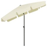 NNEVL Beach Umbrella Sand Yellow 200x125 cm